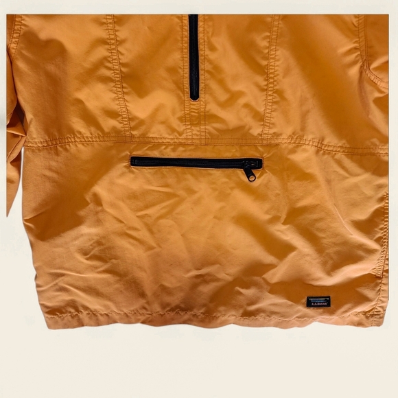 Vintage L.L. Bean Kids Anorak Pullover Jacket | Size L (Fits Women's M) | Orange - Picture 6 of 11